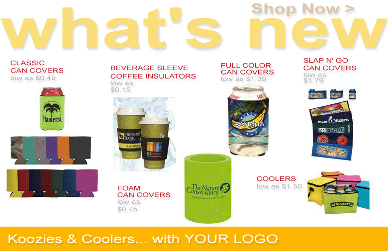 cheap custom can koozies, collapsible, houston, dallas, texas, fast